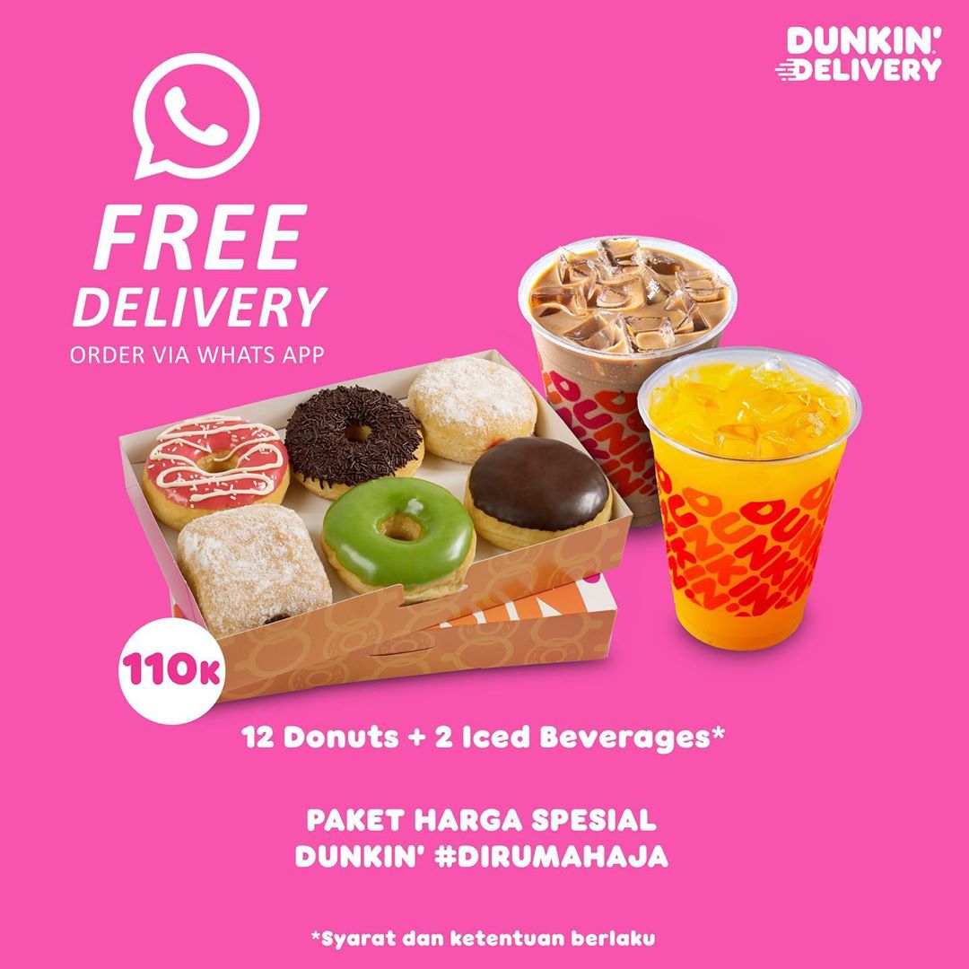 Promo Dunkin' Donuts Paket Di Rumah Aja Mulai Rp80.000