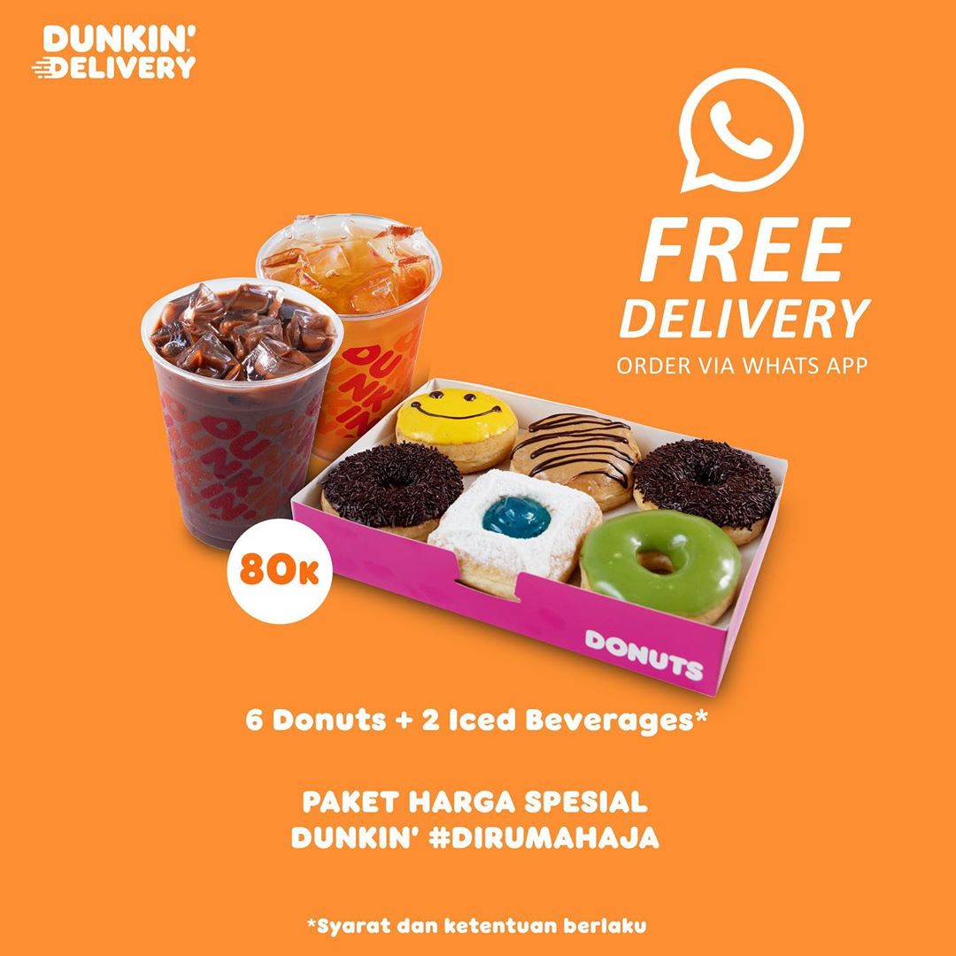 Promo Dunkin' Donuts Paket Di Rumah Aja Mulai Rp80.000