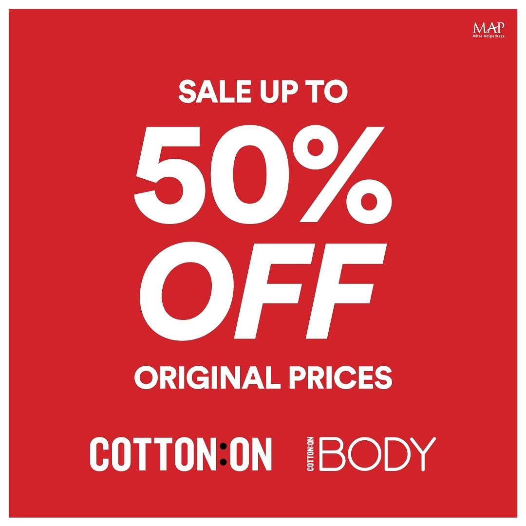Promo Cotton On Diskon Hingga 50%