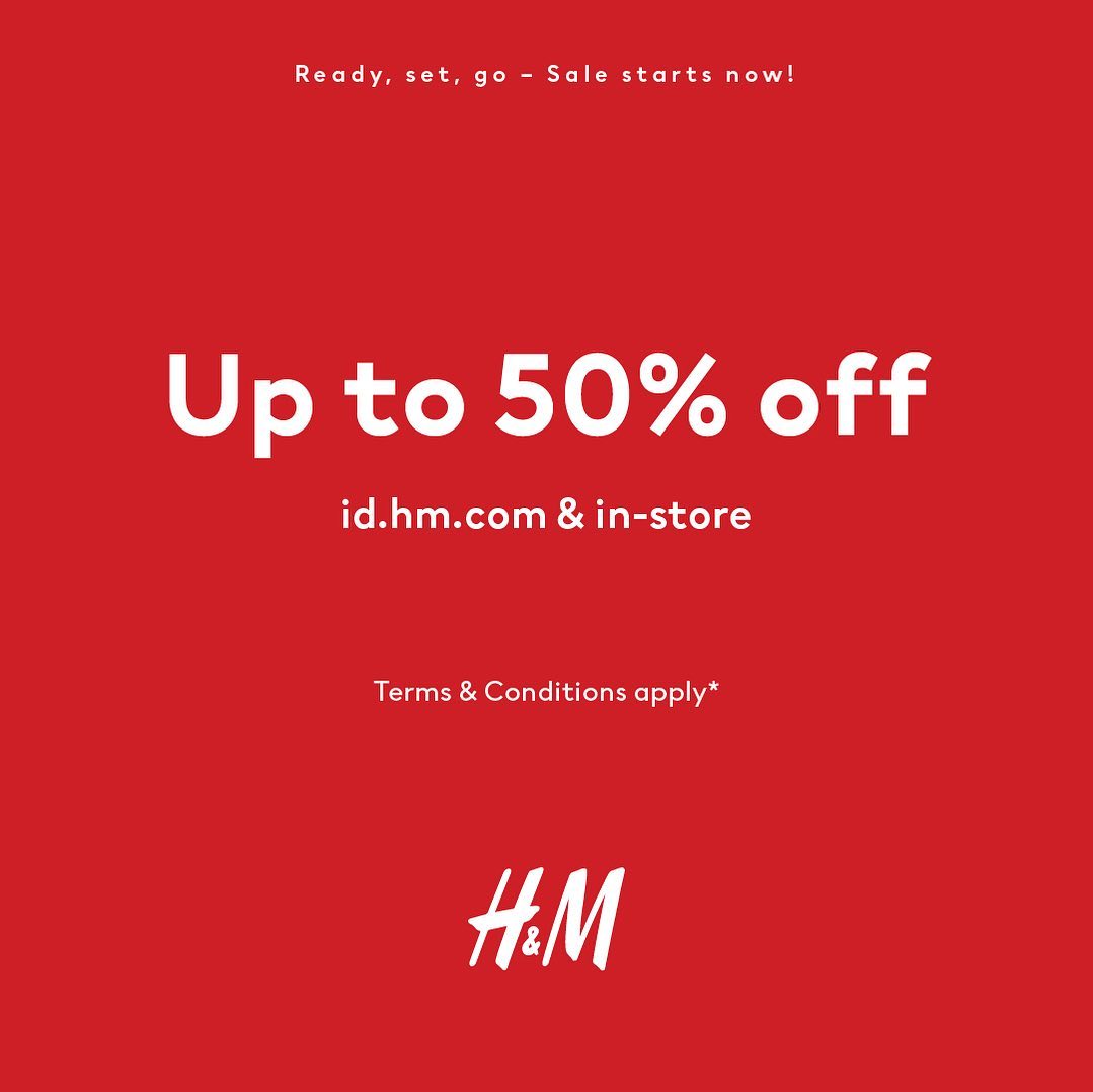Promo H&M Mid Season Sale Up to 50%