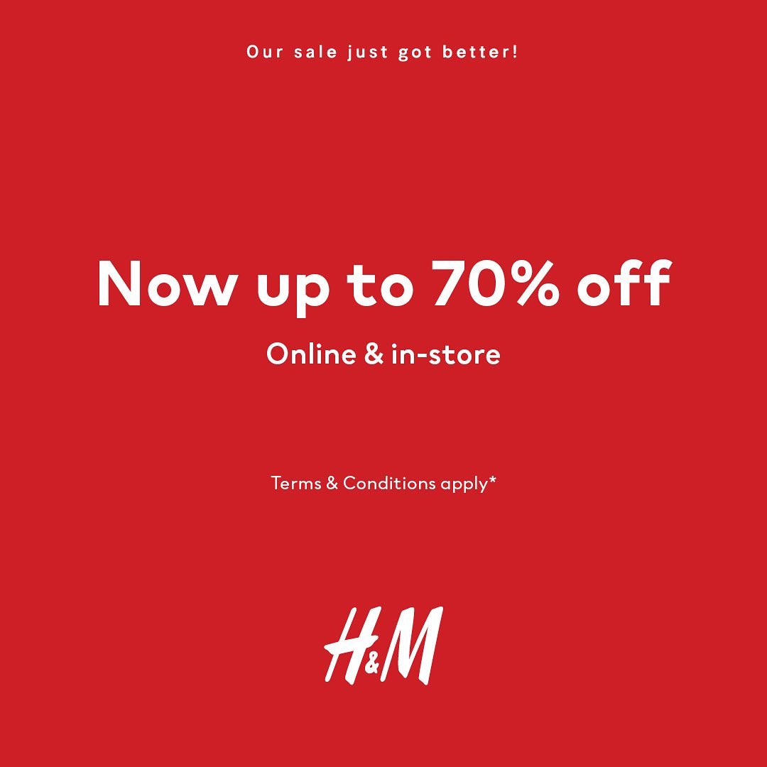 Promo H&M Diskon Hingga 70%