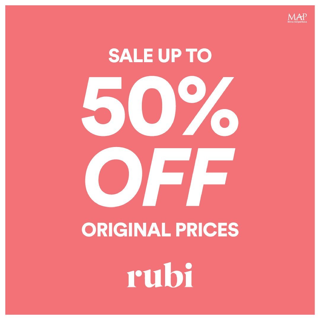 Promo Rubi Diskon Hingga 50%