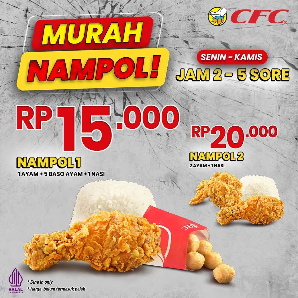 Promo CFC Murah Nampol Mulai Rp15.000