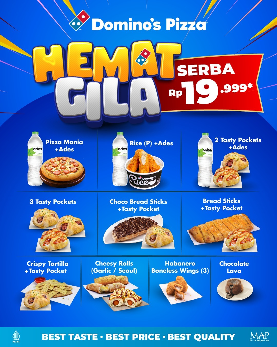 Promo Domino's Pizza Hemat Gila Serba Rp19.999