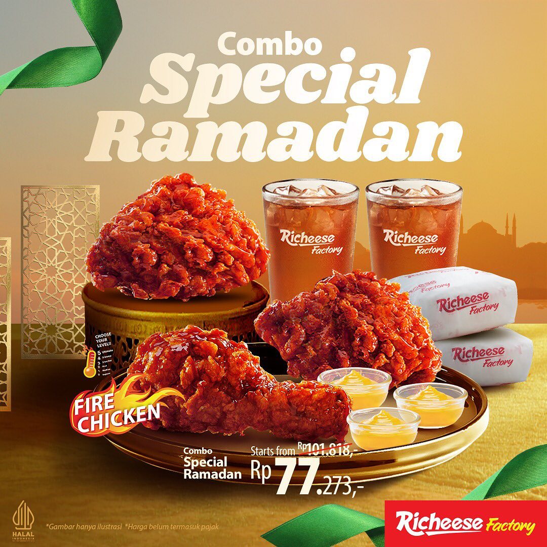 Promo Richeese Factory Combo Special Ramadhan Rp77.273