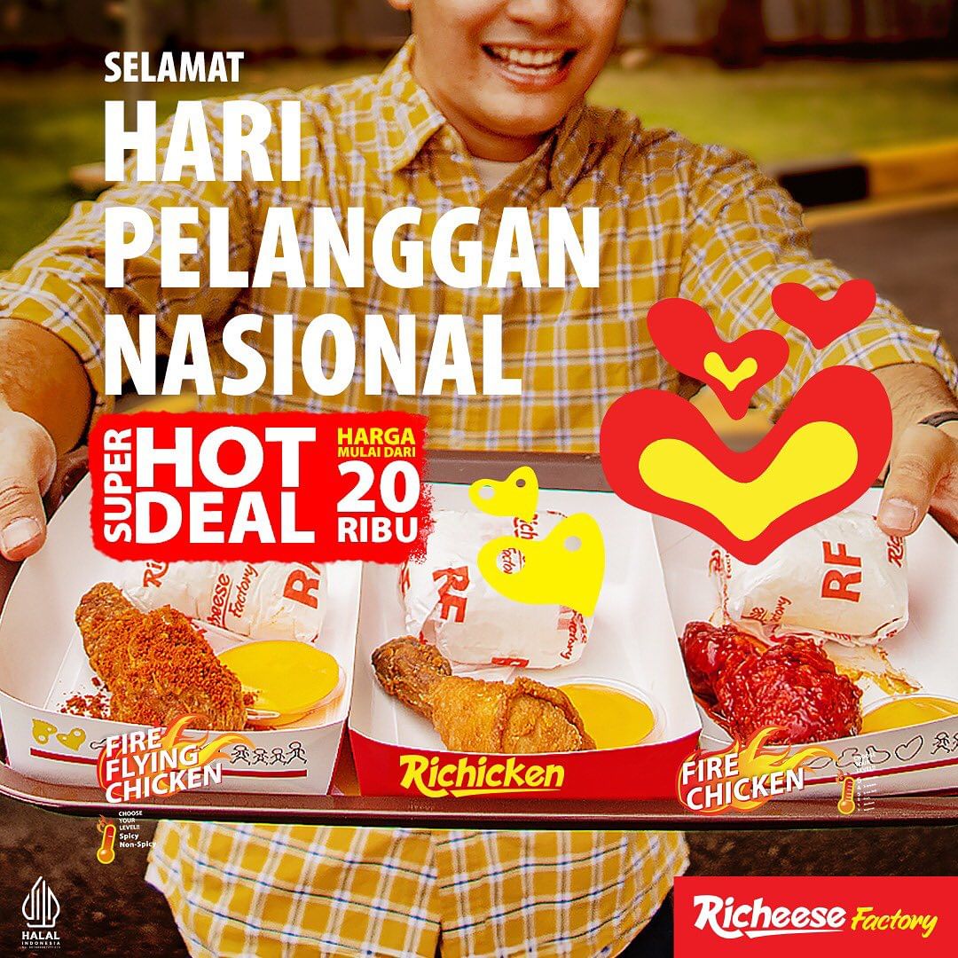 Promo Richeese factory Super Hot Deal Mulai Rp18.181