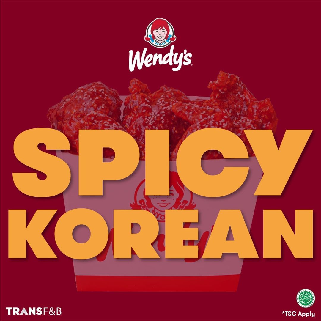 Promo Wendy's Spicy Korean Mulai Rp27.273